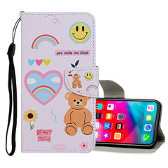 Colored Drawing Pattern Horizontal Flip Leather Case with Holder & Card Slots & Wallet, For iPhone XS Max