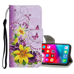 Colored Drawing Pattern Horizontal Flip Leather Case with Holder & Card Slots & Wallet, For iPhone XS Max