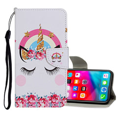 Colored Drawing Pattern Horizontal Flip Leather Case with Holder & Card Slots & Wallet, For iPhone XS Max