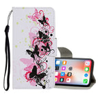 For iPhone X / XS / Vier Schmetterlinge
