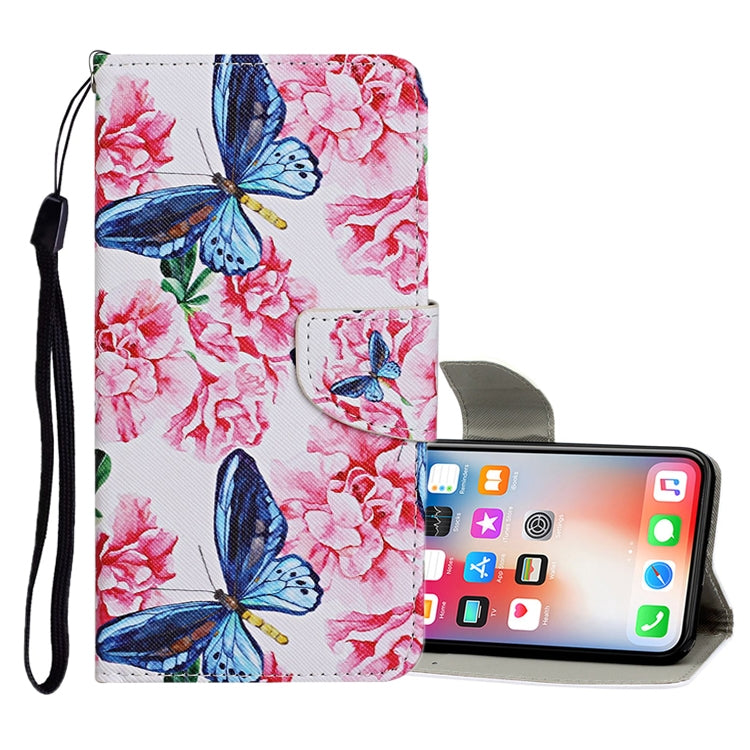 Estuche de cuero con tapa horizontal con patrón de dibujo de colores, ranuras para tarjetas y billetera, para iPhone 8 Plus/7 Plus