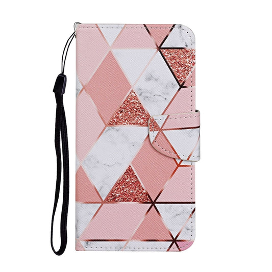 Estuche de cuero con tapa horizontal con patrón de dibujo de colores, ranuras para tarjetas y billetera, para iPhone X/XS