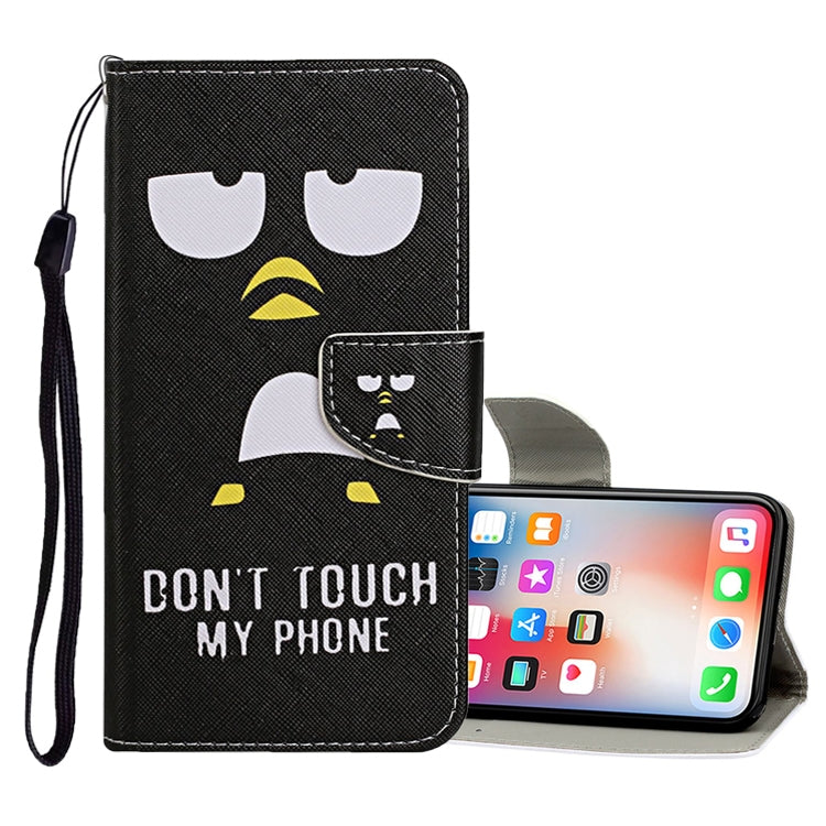 Estuche de cuero con tapa horizontal con patrón de dibujo de colores, ranuras para tarjetas y billetera, para iPhone 8 Plus/7 Plus
