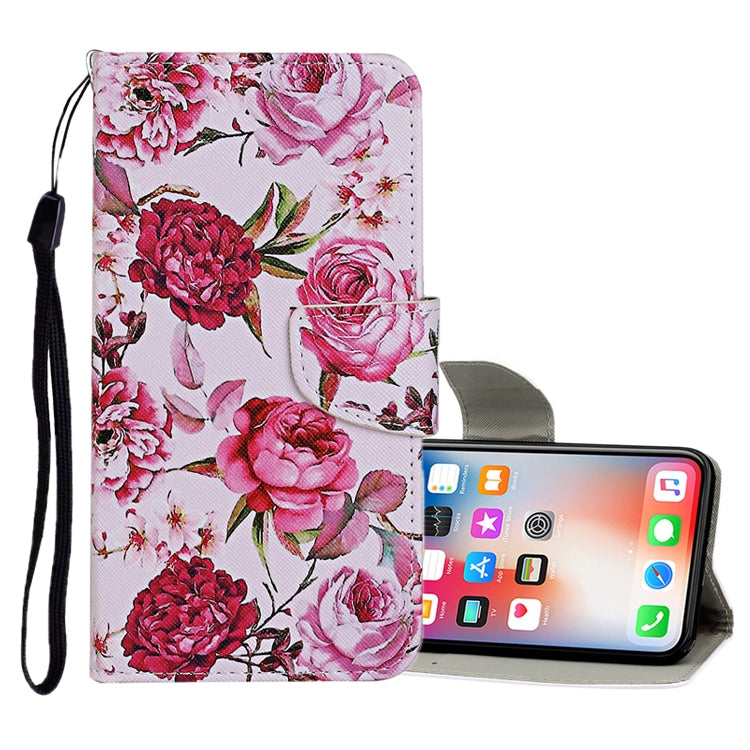 Estuche de cuero con tapa horizontal con patrón de dibujo de colores, ranuras para tarjetas y billetera, para iPhone 8 Plus/7 Plus