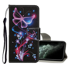 Colored Drawing Pattern Horizontal Flip Leather Case with Holder & Card Slots & Wallet, For iPhone 11 Pro Max