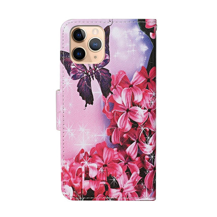 Colored Drawing Pattern Horizontal Flip Leather Case with Holder & Card Slots & Wallet, For iPhone 11 Pro Max, For iPhone X / XS