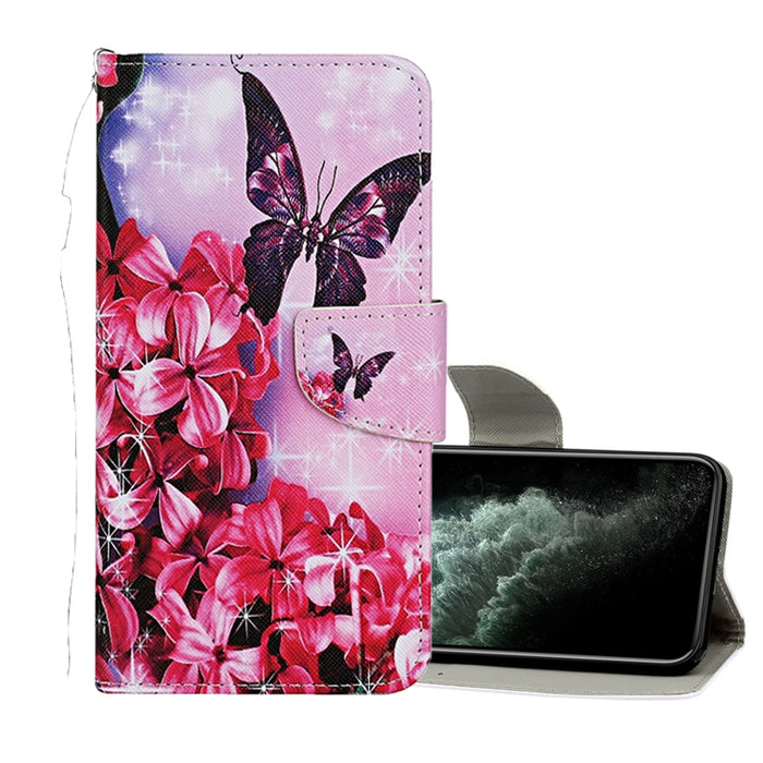 Colored Drawing Pattern Horizontal Flip Leather Case with Holder & Card Slots & Wallet, For iPhone 11 Pro Max, For iPhone X / XS