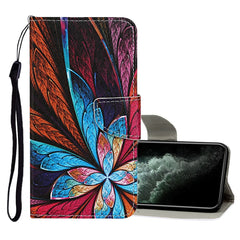 Colored Drawing Pattern Horizontal Flip Leather Case with Holder & Card Slots & Wallet, For iPhone 11 Pro Max