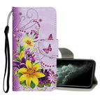 For iPhone 11 Pro Max / Yellow Flower Butterfly