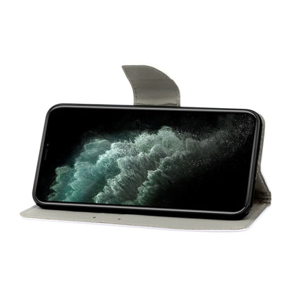 Horizontale Klapphülle aus Leder mit farbigem Zeichenmuster, Halter, Kartenfächern und Geldbörse, für iPhone 8 Plus/7 Plus