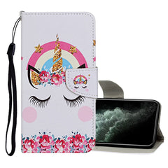 Colored Drawing Pattern Horizontal Flip Leather Case with Holder & Card Slots & Wallet, For iPhone 11 Pro Max