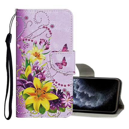Colored Drawing Pattern Horizontal Flip Leather Case with Holder & Card Slots & Wallet, For iPhone 11, For iPhone 11 Pro