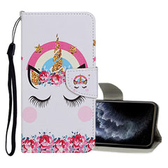 Colored Drawing Pattern Horizontal Flip Leather Case with Holder & Card Slots & Wallet, For iPhone 11 Pro