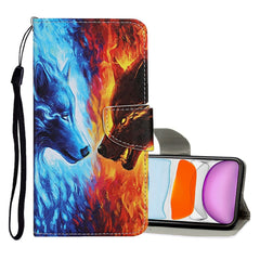 Colored Drawing Pattern Horizontal Flip Leather Case with Holder & Card Slots & Wallet, For iPhone 11