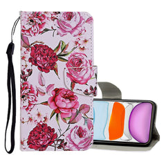 Colored Drawing Pattern Horizontal Flip Leather Case with Holder & Card Slots & Wallet, For iPhone 11