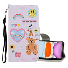 Colored Drawing Pattern Horizontal Flip Leather Case with Holder & Card Slots & Wallet, For iPhone 11