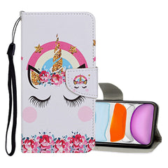 Colored Drawing Pattern Horizontal Flip Leather Case with Holder & Card Slots & Wallet, For iPhone 11