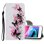 For iPhone 8 / 7 / Vier Schmetterlinge