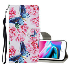 Colored Drawing Pattern Horizontal Flip Leather Case with Holder & Card Slots & Wallet, For iPhone 8 / 7