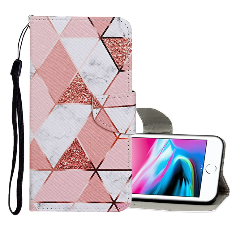 Estuche de cuero con tapa horizontal con patrón de dibujo de colores, con soporte, ranuras para tarjetas y billetera, para iPhone 6 Plus/6s Plus