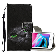 Colored Drawing Pattern Horizontal Flip Leather Case with Holder & Card Slots & Wallet, For iPhone 8 / 7