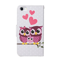 Estuche de cuero con tapa horizontal con patrón de dibujo de colores, con soporte, ranuras para tarjetas y billetera, para iPhone 6 Plus/6s Plus
