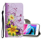 For iPhone 8 / 7 / Yellow Flower Butterfly