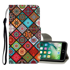 Colored Drawing Pattern Horizontal Flip Leather Case with Holder & Card Slots & Wallet, For iPhone 8 Plus / 7 Plus