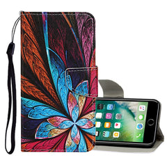 Colored Drawing Pattern Horizontal Flip Leather Case with Holder & Card Slots & Wallet, For iPhone 8 Plus / 7 Plus