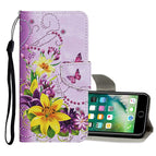 For iPhone 8 Plus / 7 Plus / Gelber Blumenschmetterling