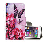 For iPhone 6 / 6s / Red Flower Butterfly