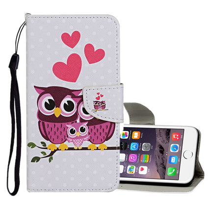 Colored Drawing Pattern Horizontal Flip Leather Case with Holder & Card Slots & Wallet, For iPhone 6 / 6s, For iPhone 6 Plus / 6s Plus