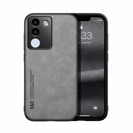 Skin Feel Magnetic Leather Back Phone Case, For vivo X100 Pro, For vivo X100, For vivo iQOO 12, For vivo V29e, For vivo V29e Global, For vivo Y35 4G / Y35+