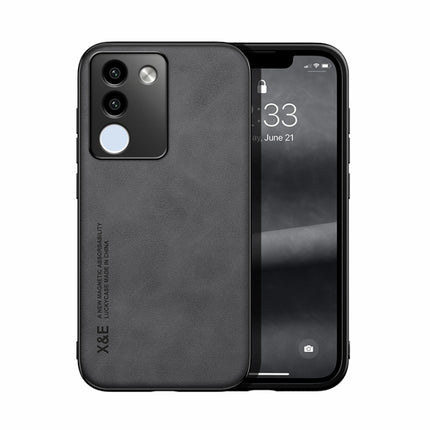 Skin Feel Magnetic Leather Back Phone Case, For vivo X100 Pro, For vivo X100, For vivo iQOO 12, For vivo V29e, For vivo V29e Global, For vivo Y35 4G / Y35+