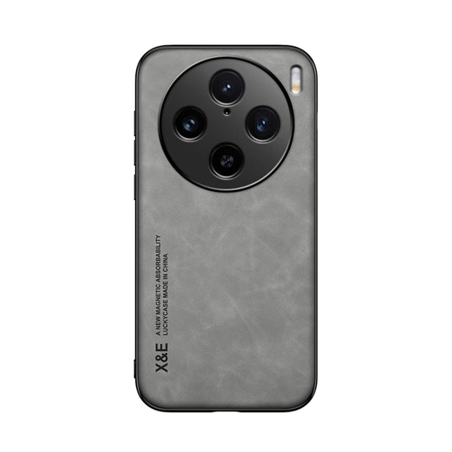Skin Feel Magnetic Leather Back Phone Case, For vivo X100 Pro, For vivo X100, For vivo iQOO 12, For vivo V29e, For vivo V29e Global, For vivo Y35 4G / Y35+