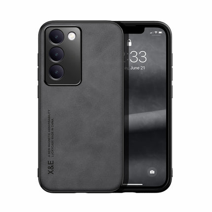 Skin Feel Magnetic Leather Back Phone Case, For vivo X100s, For vivo X100 Ultra, For vivo iQOO Z9x, For vivo iQOO Z9, For vivo Y100 5G IDN, For vivo iQOO Neo9