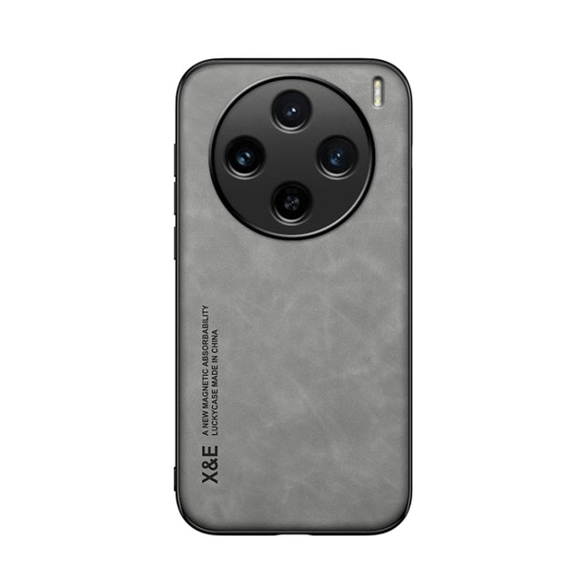 Skin Feel Magnetic Leather Back Phone Case, For vivo X100s, For vivo X100 Ultra, For vivo iQOO Z9x, For vivo iQOO Z9, For vivo Y100 5G IDN, For vivo iQOO Neo9