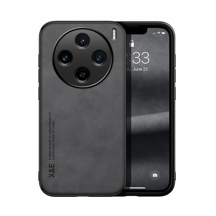 Skin Feel Magnetic Leather Back Phone Case, For vivo X100s, For vivo X100 Ultra, For vivo iQOO Z9x, For vivo iQOO Z9, For vivo Y100 5G IDN, For vivo iQOO Neo9