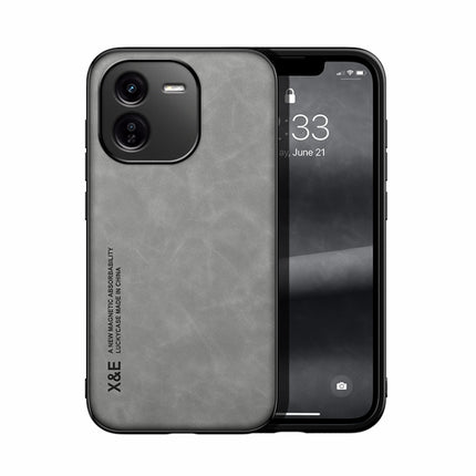 Skin Feel Magnetic Leather Back Phone Case, For vivo X100s, For vivo X100 Ultra, For vivo iQOO Z9x, For vivo iQOO Z9, For vivo Y100 5G IDN, For vivo iQOO Neo9