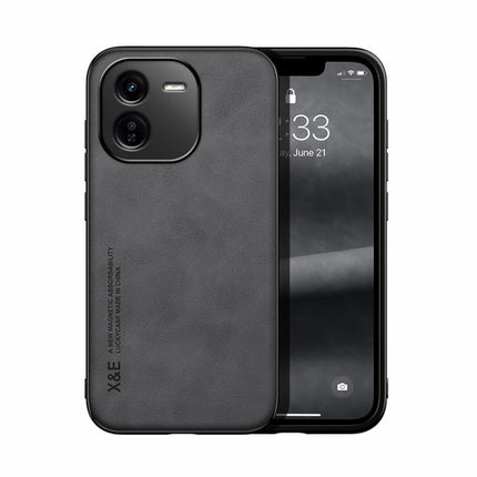 Skin Feel Magnetic Leather Back Phone Case, For vivo X100s, For vivo X100 Ultra, For vivo iQOO Z9x, For vivo iQOO Z9, For vivo Y100 5G IDN, For vivo iQOO Neo9