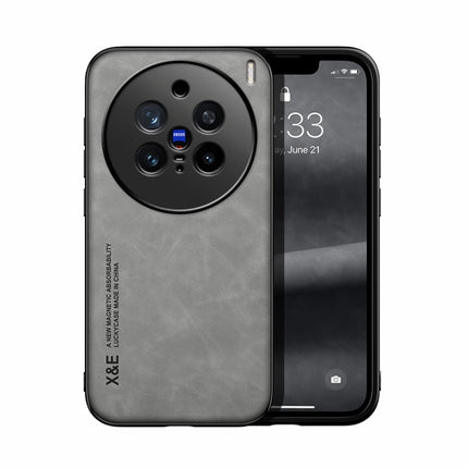 Skin Feel Magnetic Leather Back Phone Case, For vivo X200 Pro, For vivo Y300 Pro, For vivo V40 Lite, For vivo S19 Pro, For vivo S19, For vivo Y28 4G