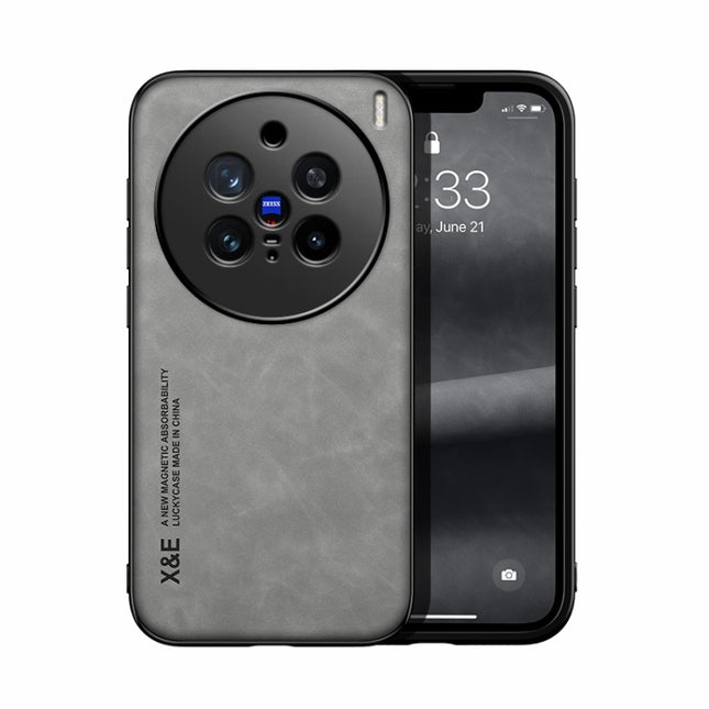 Skin Feel Magnetic Leather Back Phone Case, For vivo X200 Pro, For vivo Y300 Pro, For vivo V40 Lite, For vivo S19 Pro, For vivo S19, For vivo Y28 4G
