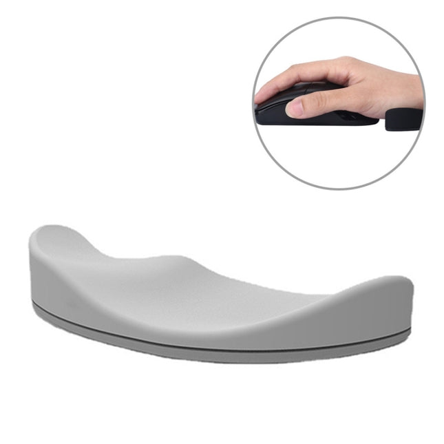 Silicone Wrist Support Mouse Pad Mobile Palm Rest Office Hand Rest, Black Left Hand, Grey Right Hand, Grey Left Hand