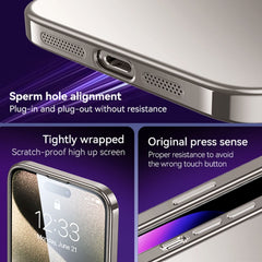 SULADA Electroplating Frosted TPU Phone Case, For iPhone 15