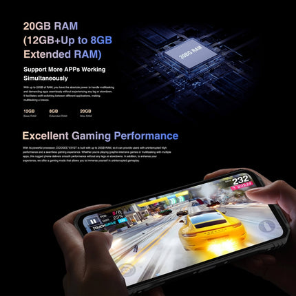 DOOGEE V31GT,  Thermal Imaging Camera, Side Fingerprint, 10800mAh Battery, 6.58 inch Android 13 Dimensity 1080 Octa Core, Network: 5G, OTG, NFC, Support Google Pay, 12GB+256GB