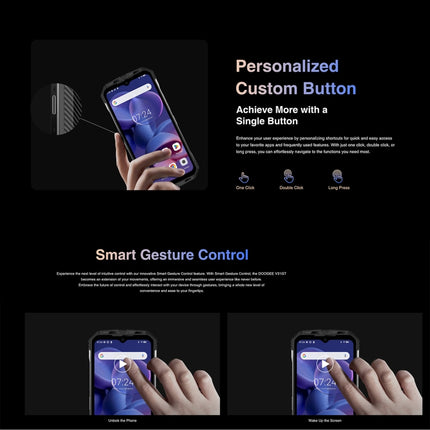 DOOGEE V31GT,  Thermal Imaging Camera, Side Fingerprint, 10800mAh Battery, 6.58 inch Android 13 Dimensity 1080 Octa Core, Network: 5G, OTG, NFC, Support Google Pay, 12GB+256GB