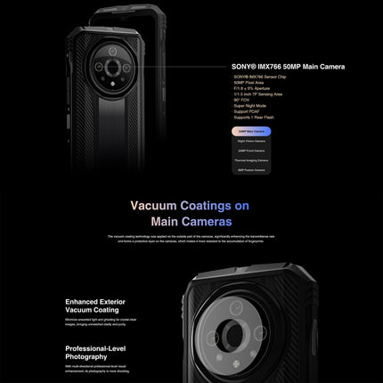 DOOGEE V31GT,  Thermal Imaging Camera, Side Fingerprint, 10800mAh Battery, 6.58 inch Android 13 Dimensity 1080 Octa Core, Network: 5G, OTG, NFC, Support Google Pay, 12GB+256GB