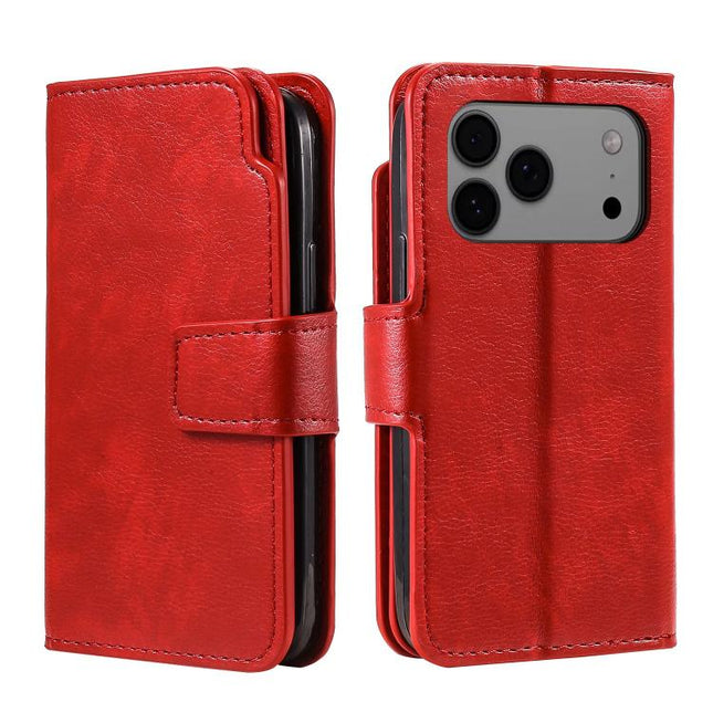 Tri-Fold 9-Card Wallets Leather Phone Case, For iPhone 17 Pro, For iPhone 17, For iPhone Air