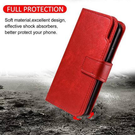 Tri-Fold 9-Card Wallets Leather Phone Case, For iPhone 18 Pro, For iPhone 18 Pro Max, For iPhone 17e / 16e, For iPhone 17 Pro Max