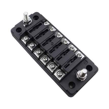 CP-4041 Vertical 6 Way Fuse Block with Fuses and Terminals, Vertical 6 Way